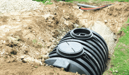 Septic system installation